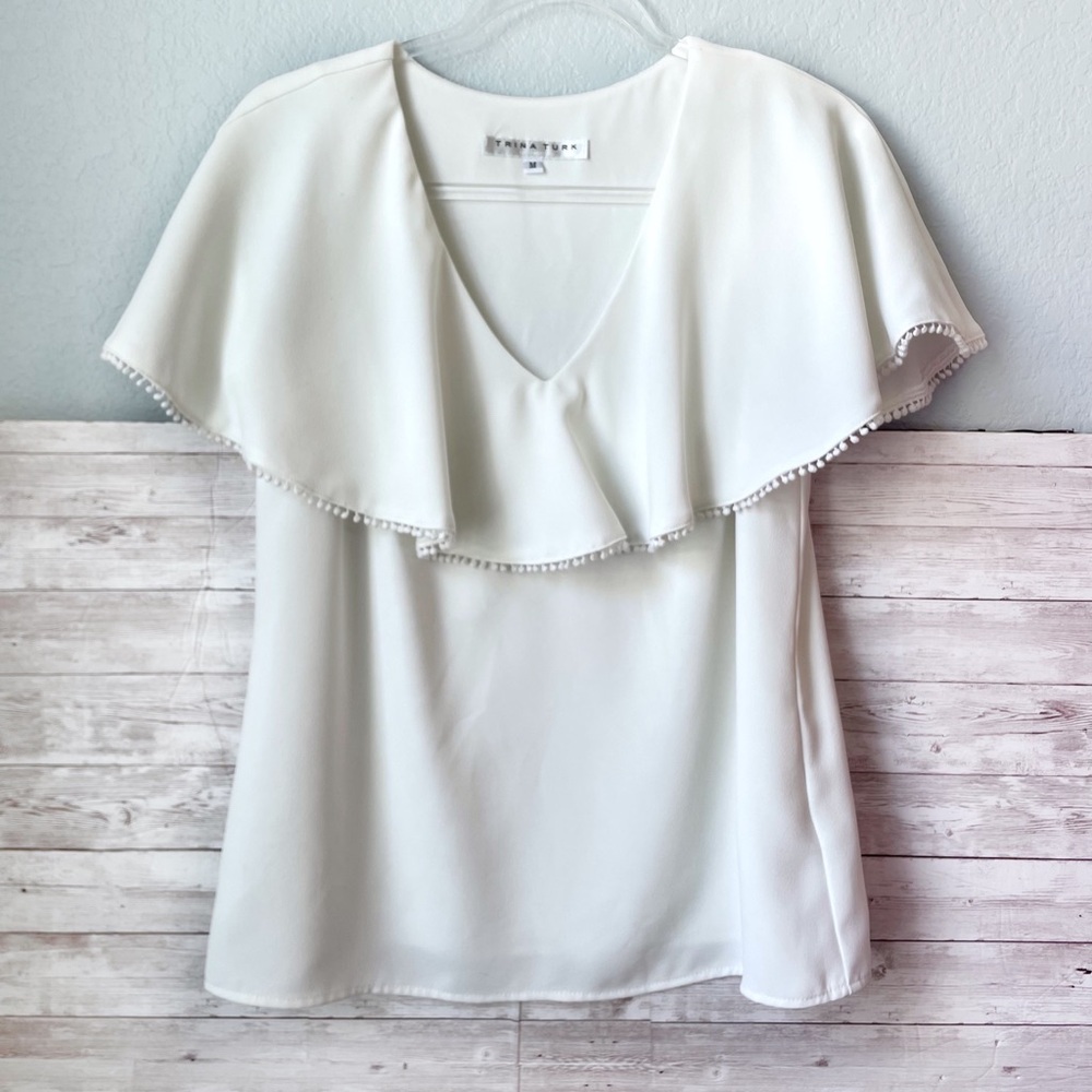 Trina Turk | White Top Size Medium